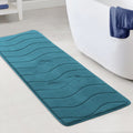 Flamingo P Memory Foam Bath Mat Extra Long Bath Mats for Bathroom Non Slip Bathroom Runner Rug Water Absorbent Soft Washable Bat