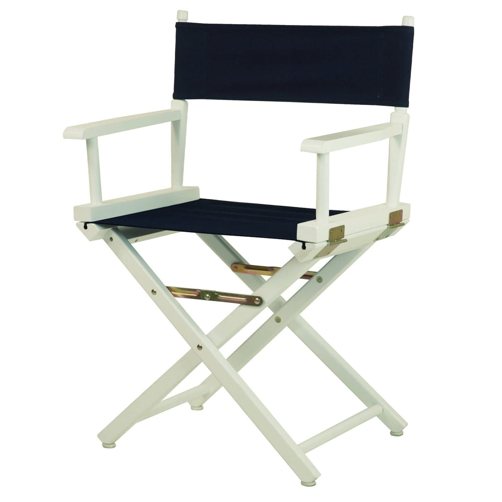 Casual Home 18" Director'S Chair White Frame With Royal Blue Canvas