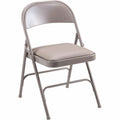 Lorell 62501 Folding Chairs,Padded Seat,19-3/8-Inch x18-1/4-Inch x29-5/8-Inch, 4/CT,BG