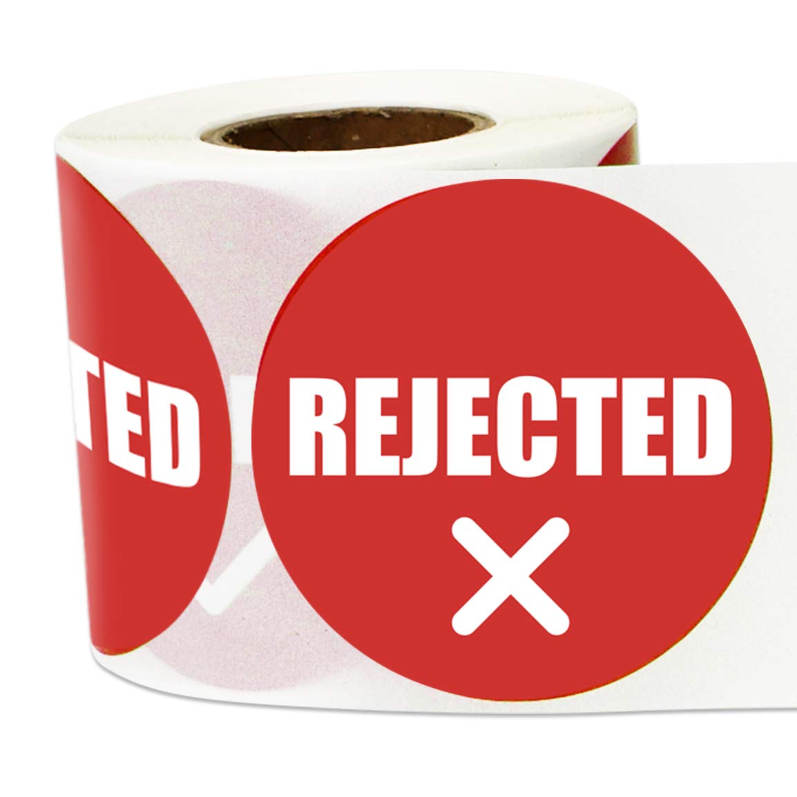 900 Rejected Label Stickers, 2' Round Qc Rejected Labels Inventory Quality Control Stickers Qc Inspection Labels Maintenance Wa