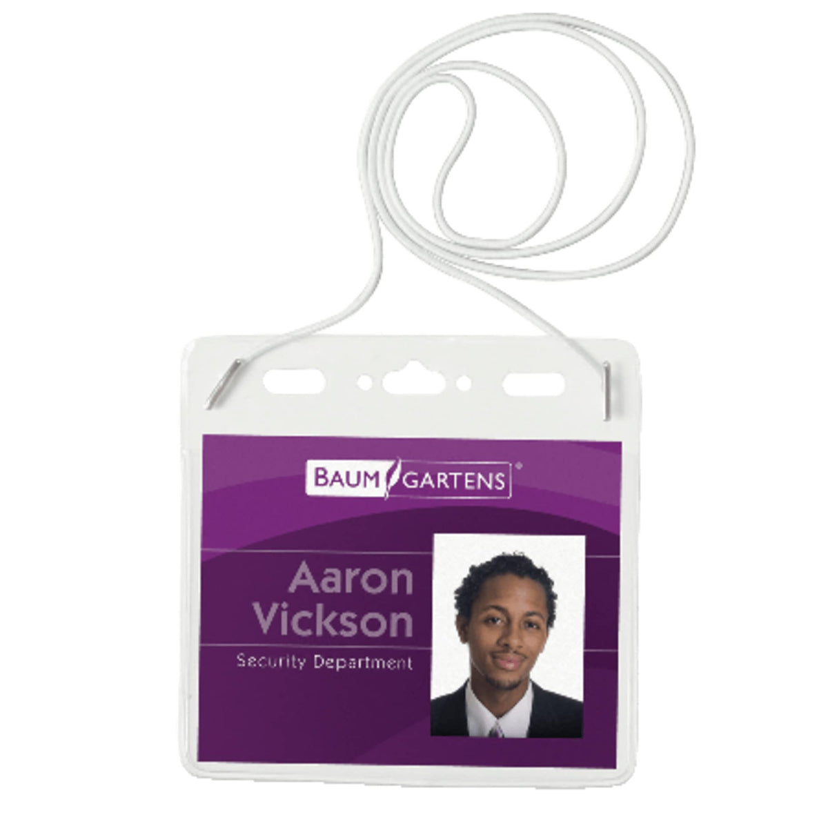 Baumgartens Elastic Neck Cord Id Badge Holders (Bau67838)