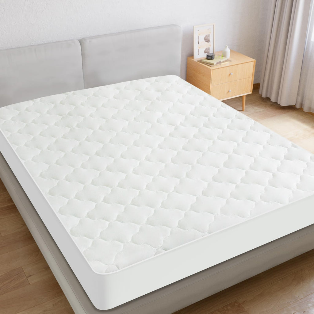 California King Mattres Protector Pad Waterproof Quilted, Breathable & Cooling California King Size Mattress Protector Cover Fit