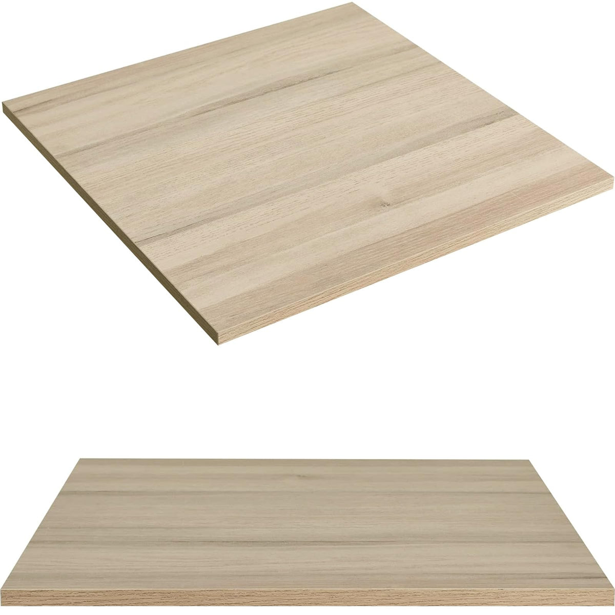 Kaboon Universal Table Top 20 X 20 Inches Squre Pack Of 2, Reversible Melamine Countertop Only, Home Or Commercial Indoor Use, L