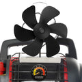 JossaColar Wood Stove Fan for Propane Heater, Heat Powered Fireplace Fan Thermoelectric Thermal Fan with Bracket being Fixed on 