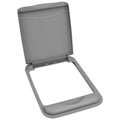 Rev-A-Shelf 50 Qt Under Sink Garbage Can Lid for Base Kitchen and Bathroom Cabinet, Replacement Plastic Trash Bin Lid Only, Silv