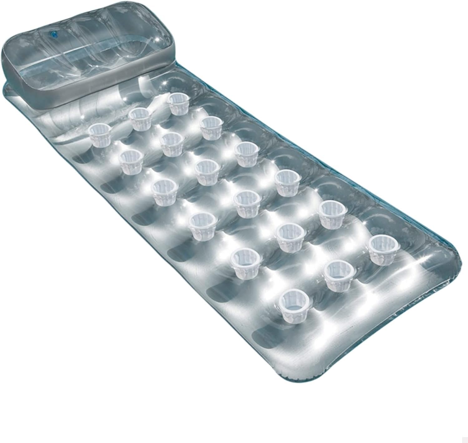 Intex 18-Pocket Suntanner, Clear Top/Silver Bottom