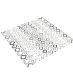 Safavieh Amsterdam Collection 6'7'' Square Ivory/Grey Ams108A Moroccan Boho Non-Shedding Living Room Bedroom Area Rug