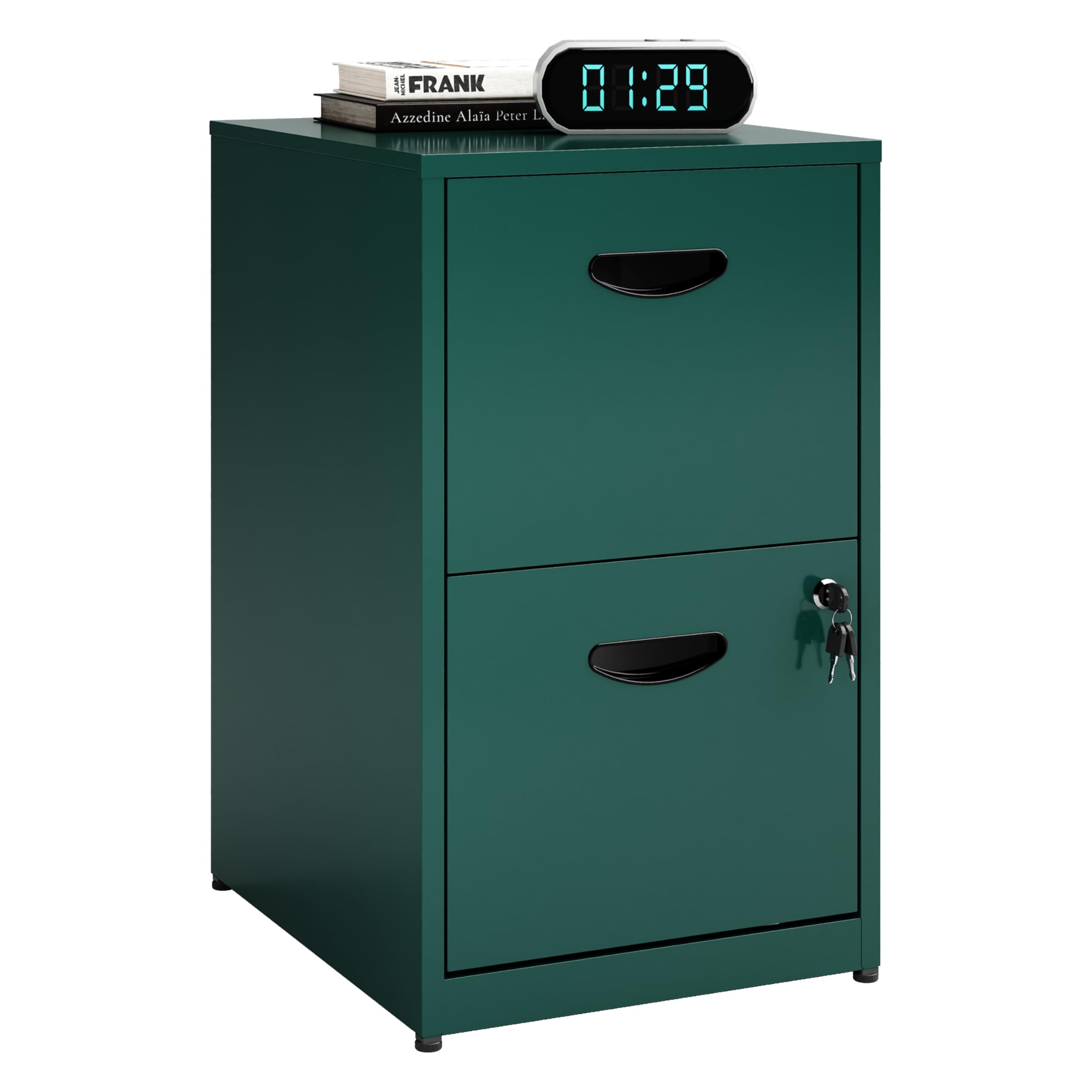 Polup 2 Drawer File Cabinet with Lock, Office File Cabinet with Drawers for Under Desk, Small Filling Cabinet for Home Office, G