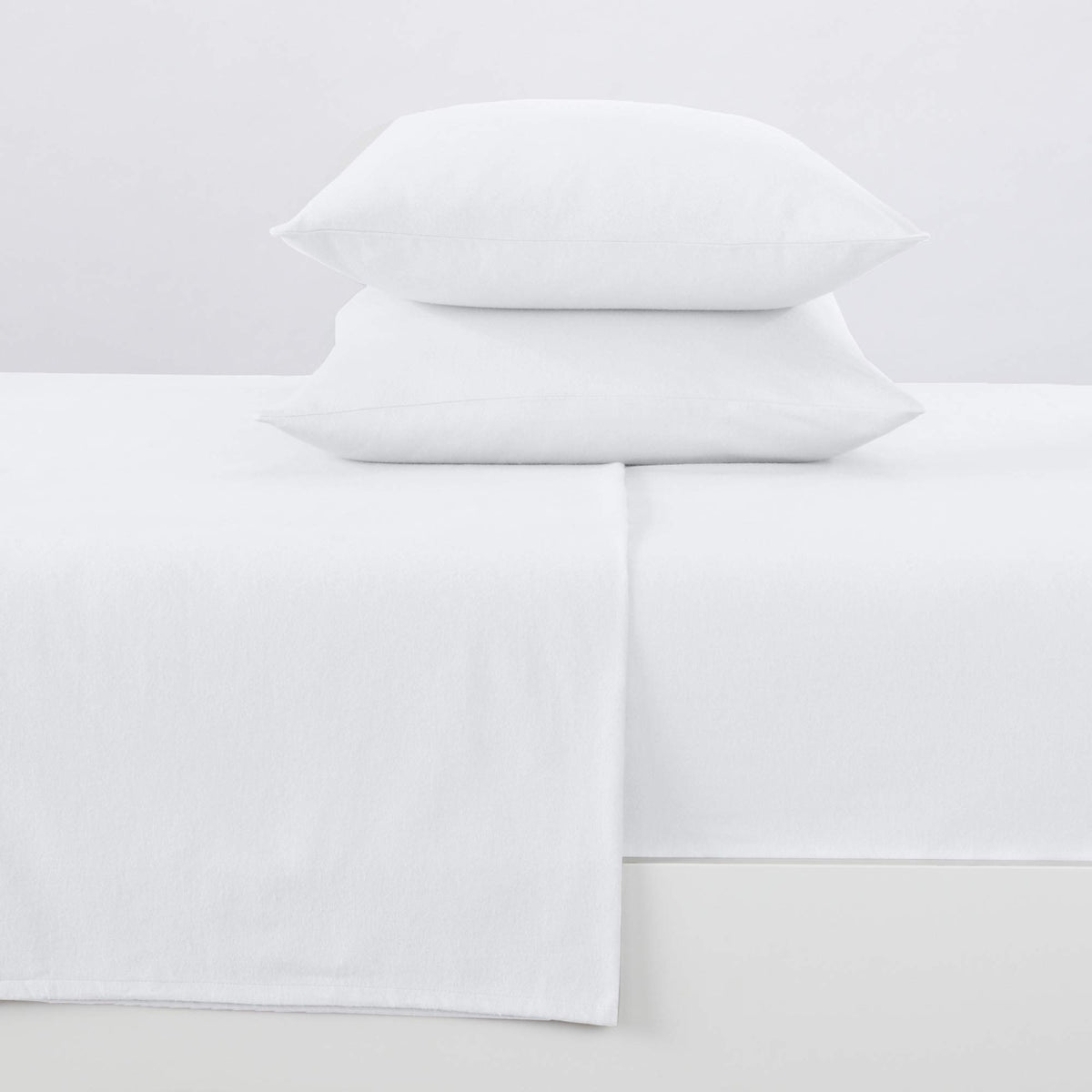 Great Bay Home 100% Turkish Cotton Twin Heavyweight Flannel Sheet Set | Deep Pocket, Soft, Luxury Winter And Fall Sheets | Pre-S