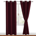 Hiasan Blackout Curtains For Bedroom, 38 X 84 Inches Long - Thermal Insulated & Light Blocking Window Curtains For Living Room C