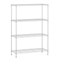 4-Tier Storage Shelves 35.4 L x 13.3 W x 53.7 H Metal Garage Shelves Standing Storage Shelf Adjustable Layer Racks with Steel Fr