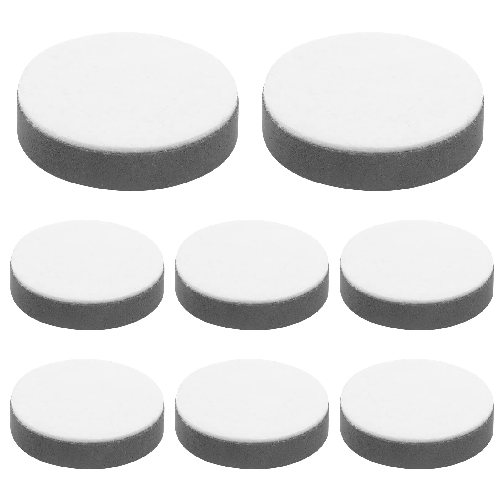 Bonsicoky 8 Pcs Self-Adhesive Furniture Bed Risers, Round Table Risers Adds 1/2' Height With Felt Pad,Black