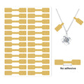 Yeachlaing Kraft Jewelry Price Labels,Any Pen Will Not Be Smeared,No Glue In The Middle Folding Part,Suitable For Jewelry Handic