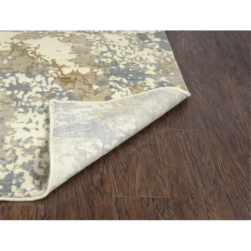 Rizzy Home Alora Decor Essential 2'6" X 10' Abstract Beige/Ivory Hybrid Area Rug