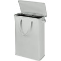 GOMAJI Slim Laundry Basket with Lid and Handles, Foldable Laundry Basket for Clothes, Clothes Hamper Easy to Carry, Dirty Hamper