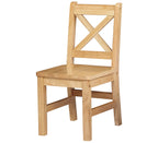 Ehemco Solid Hard Wood Kids Table And Chair Set (4 Chairs Included), Natural, 5 Piece Set