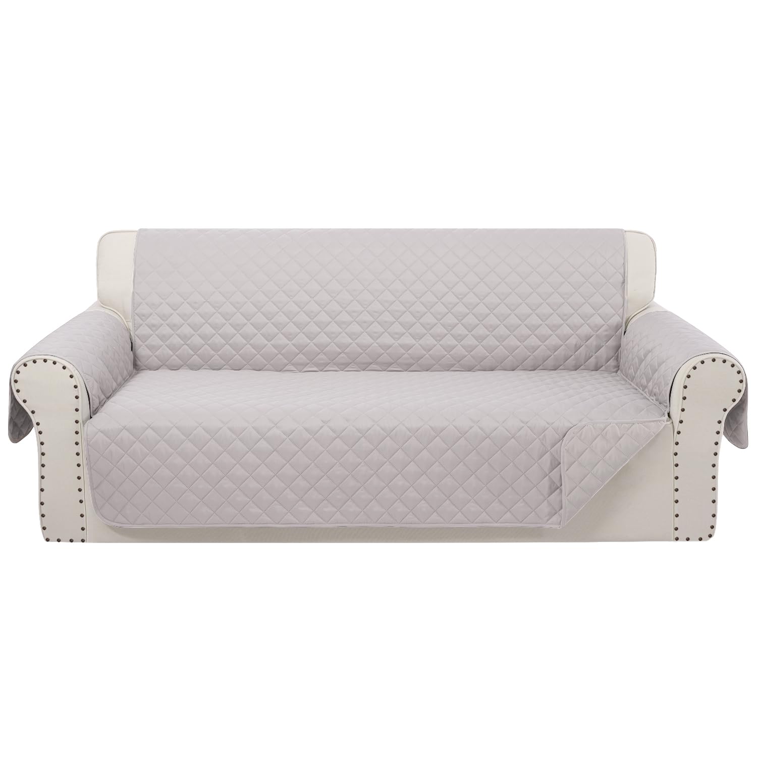 Luxshare Home Reversible Oversized Sofa Covers Couch Cover Furniture Protector For Dogs Elastic Straps Water Resistant(Xlsofa,Be