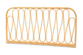 Baxton Studio Carrick Modern Brown Rattan Queen Size Wall-Mount Headboard