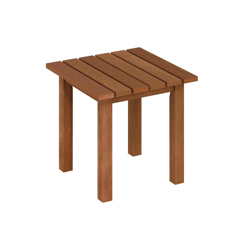 Furinno Tioman Hardwood Outdoor Patio End Table, Side Table in Teak Oil, Natural