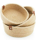 CURSHEET HOMZ Pure Cotton Rope Storage Handwoven Shelf Basket For Home And Kitchen, Office Bedroom, Multipurpose Use Storage Bas