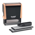 Trodat Printy 4913 Self Inking Pastel Orange Do It Yourself (Diy) 5 Line Personalized Custom Message Or Address Stamp Kit With B