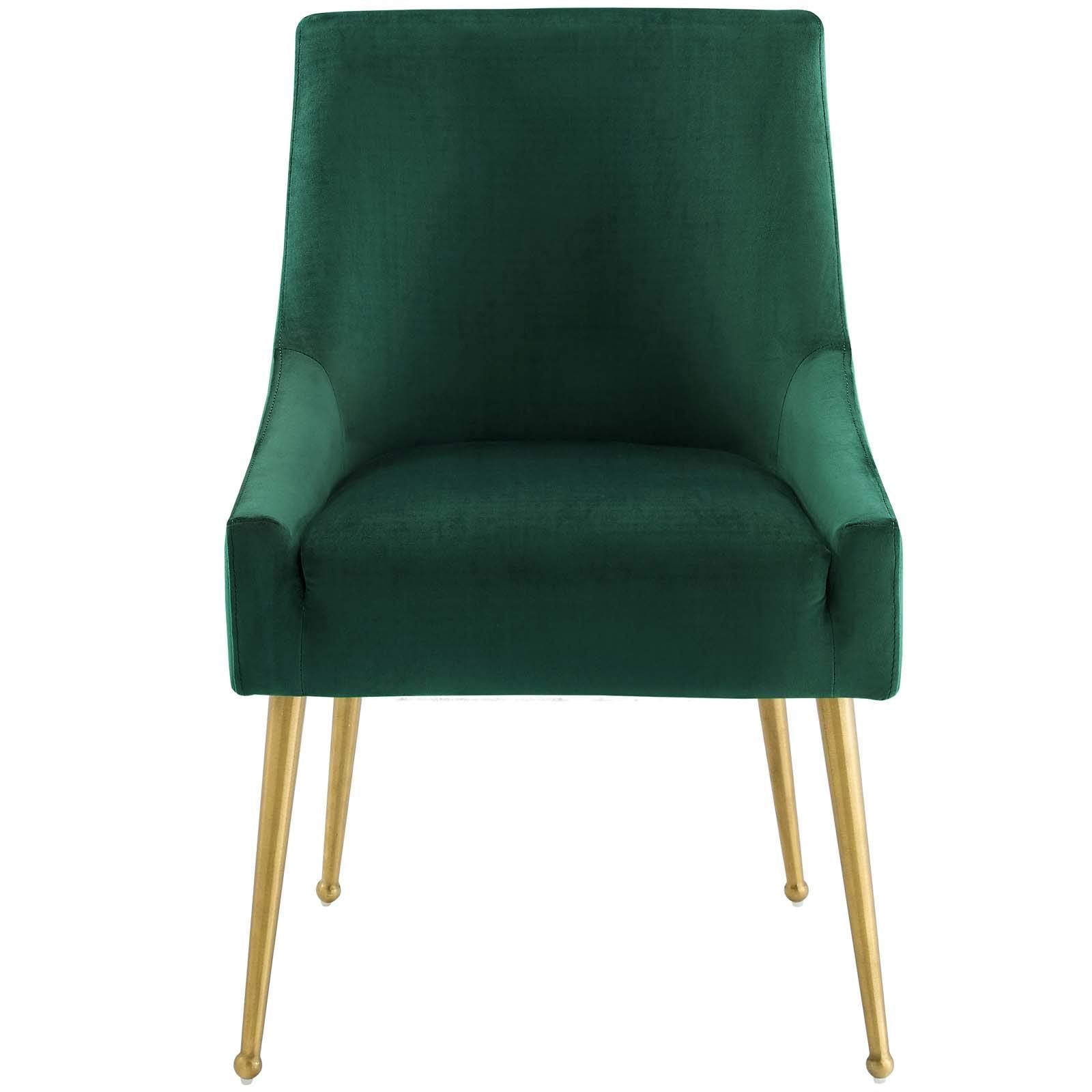 Modway Discern Upholstered Performance Velvet Dining Chair, Green