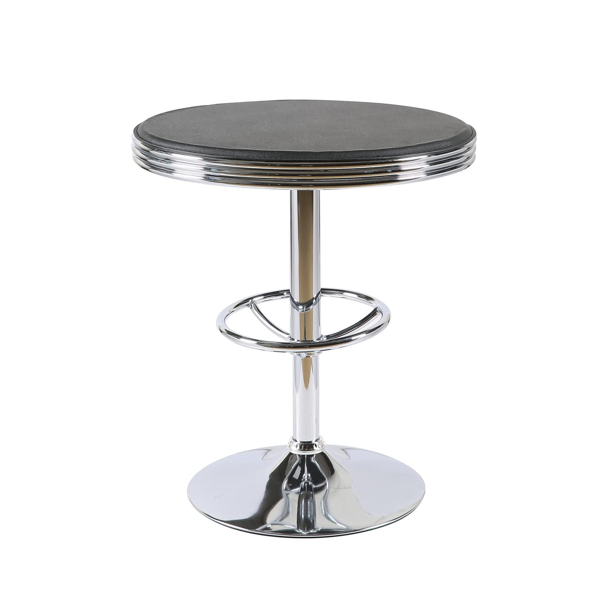 Best Master Furniture Wesford Adjustable Swivel Bar Table Black