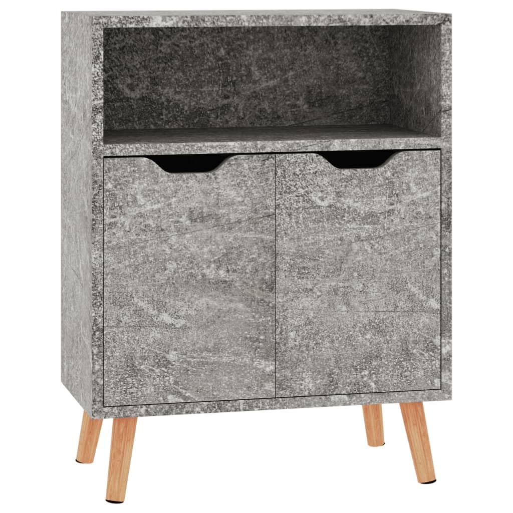 vidaXL Sideboard Concrete Gray 23.6&quot;x11.8&quot;x28.3&quot; Chipboard