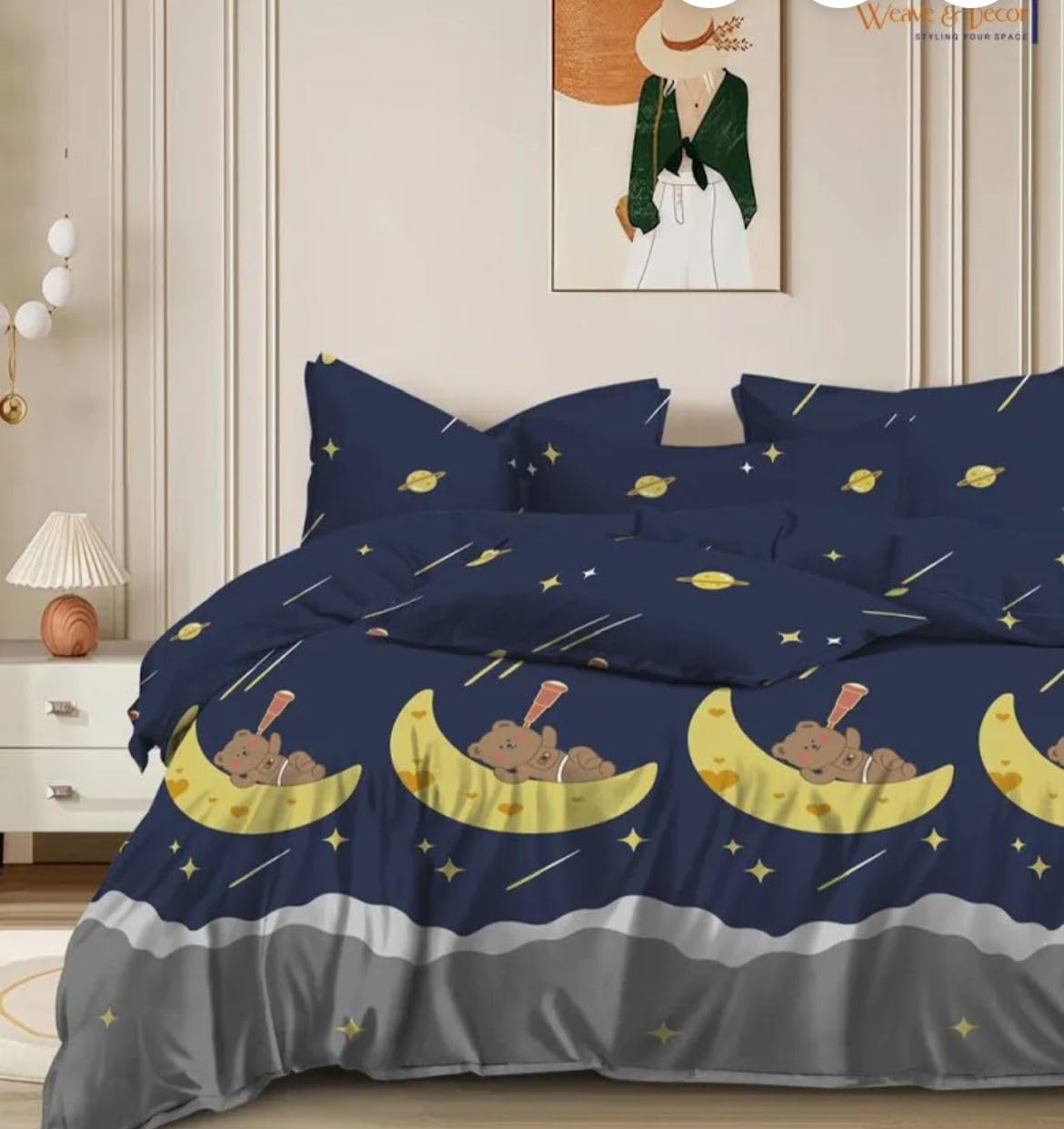 Goldzen All Season Double Bed Kids Ac Comforter | Duvet | Blanket | Quilt. Size (90 X 100 Inches). Cartoon Print. (Kids Design 1