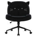 IWMH Armless Office Desk Chair with Wheels,Ergonomic Criss Cross Legged Computer Chair with Fabric Padded, Height Adjustable Wid