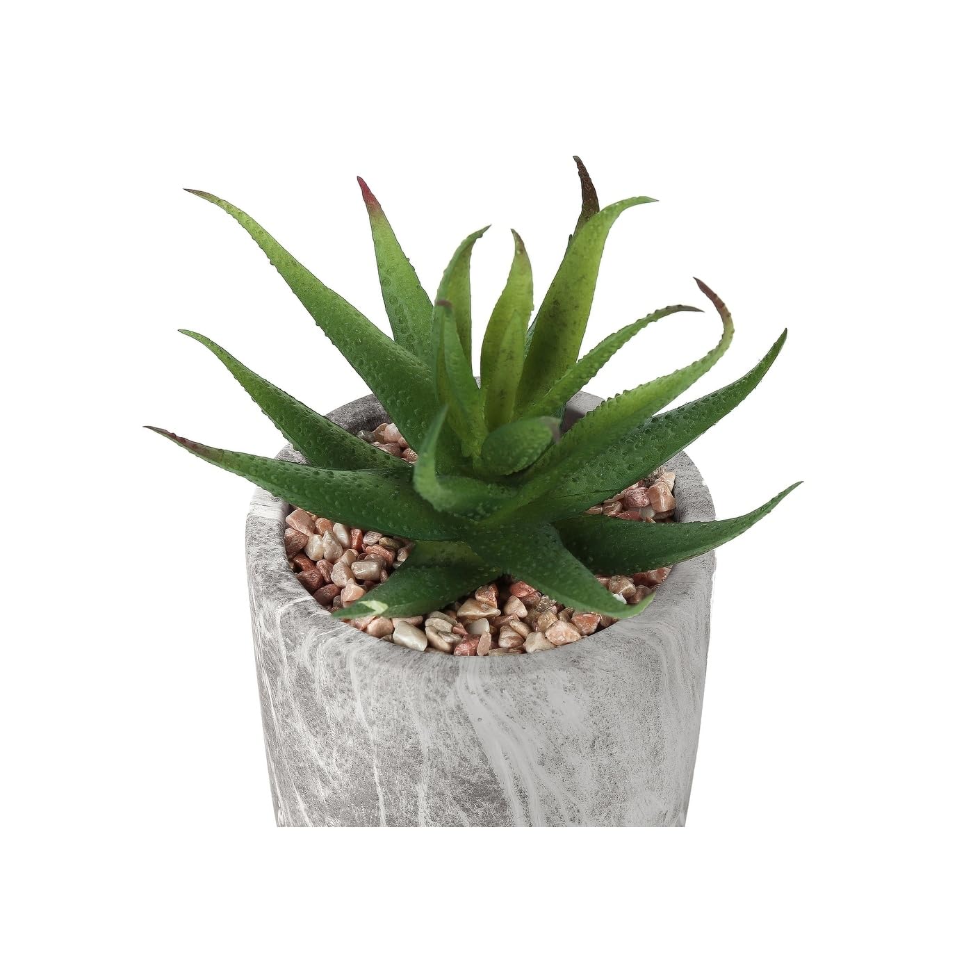 Monarch Specialties I 9586 Artificial Plant, 6' Tall, Succulent, Indoor, Faux, Fake, Table, Greenery, Potted, Set of 2, Decorative, Green Leaves