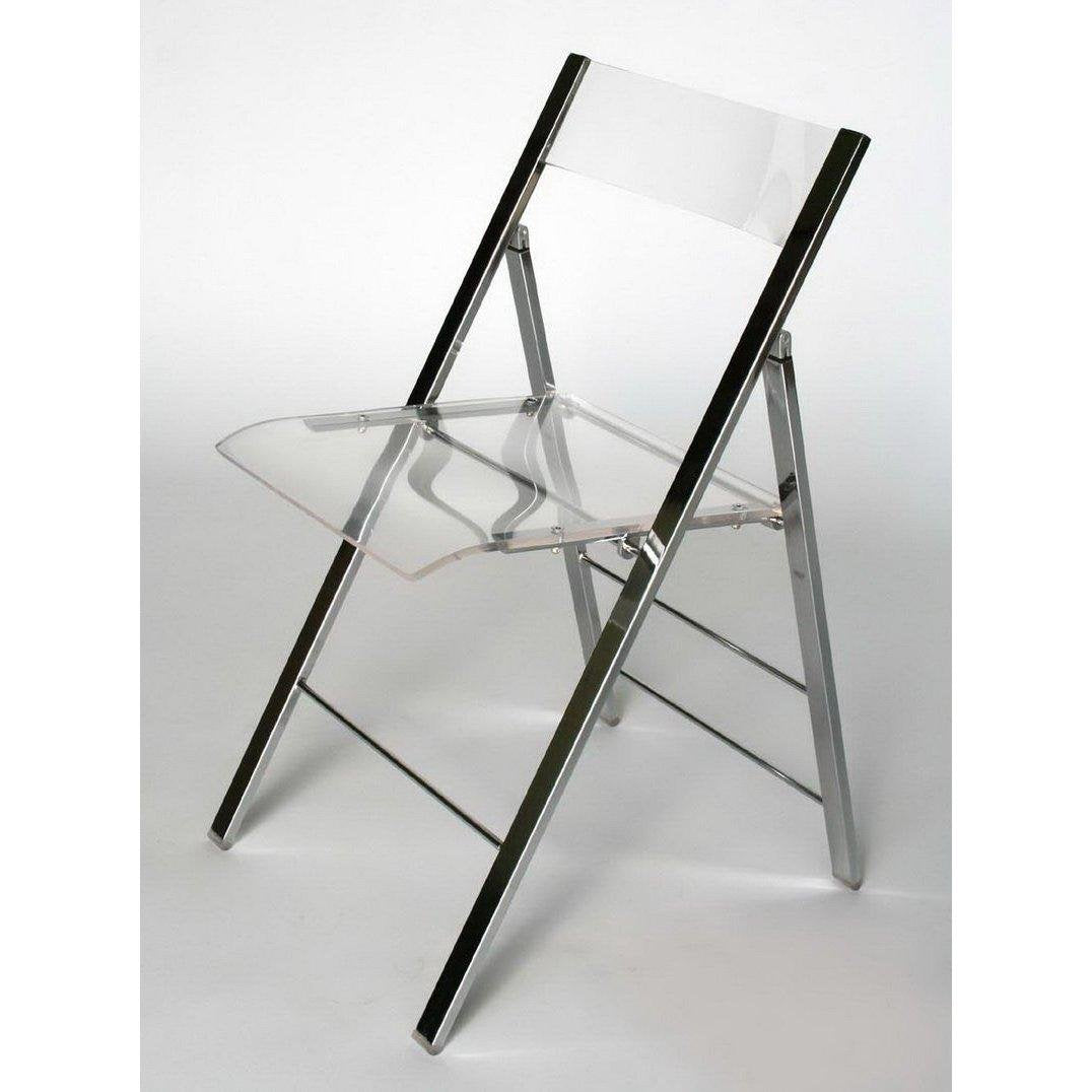 Wholesale Interiors Macbeth Acrylic Foldable Side Chair