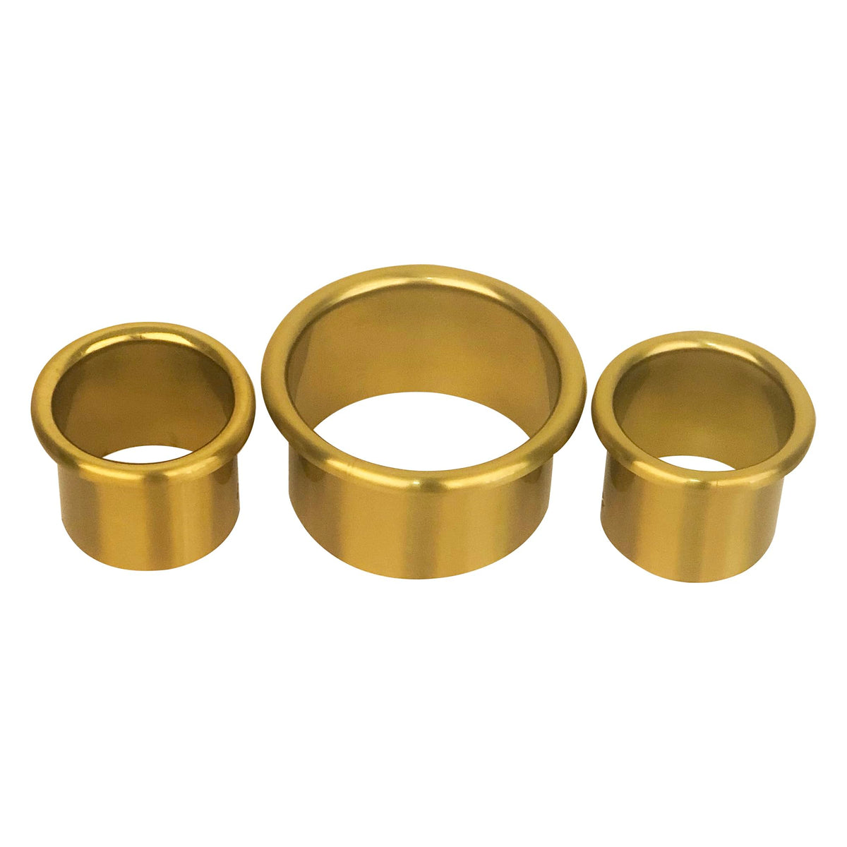 QUEESALN Hair Dryer Holder, Salon Hair Styling Station Organizer, 3pcs (Golden, Stainless Steel, Heat & Burn Resistant, Diameter
