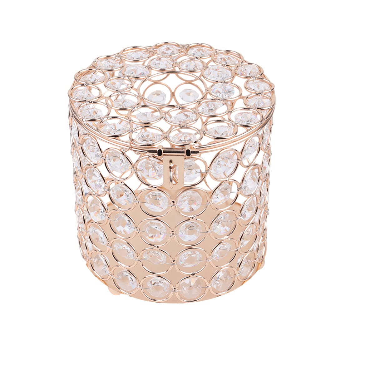 TOPBATHY Crystal Tissue Box Cover Toilet Paper Roll Cover Tissue Paper Roll Holder for Bathroom Kitchen Home Living Room Car Gol