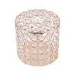 TOPBATHY Crystal Tissue Box Cover Toilet Paper Roll Cover Tissue Paper Roll Holder for Bathroom Kitchen Home Living Room Car Gol
