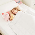 HOSUKKO Weighted Blanket - 3 lbs White Heavy Blanket - Breathable Blanket(36 * 48 inches, 3 lbs)