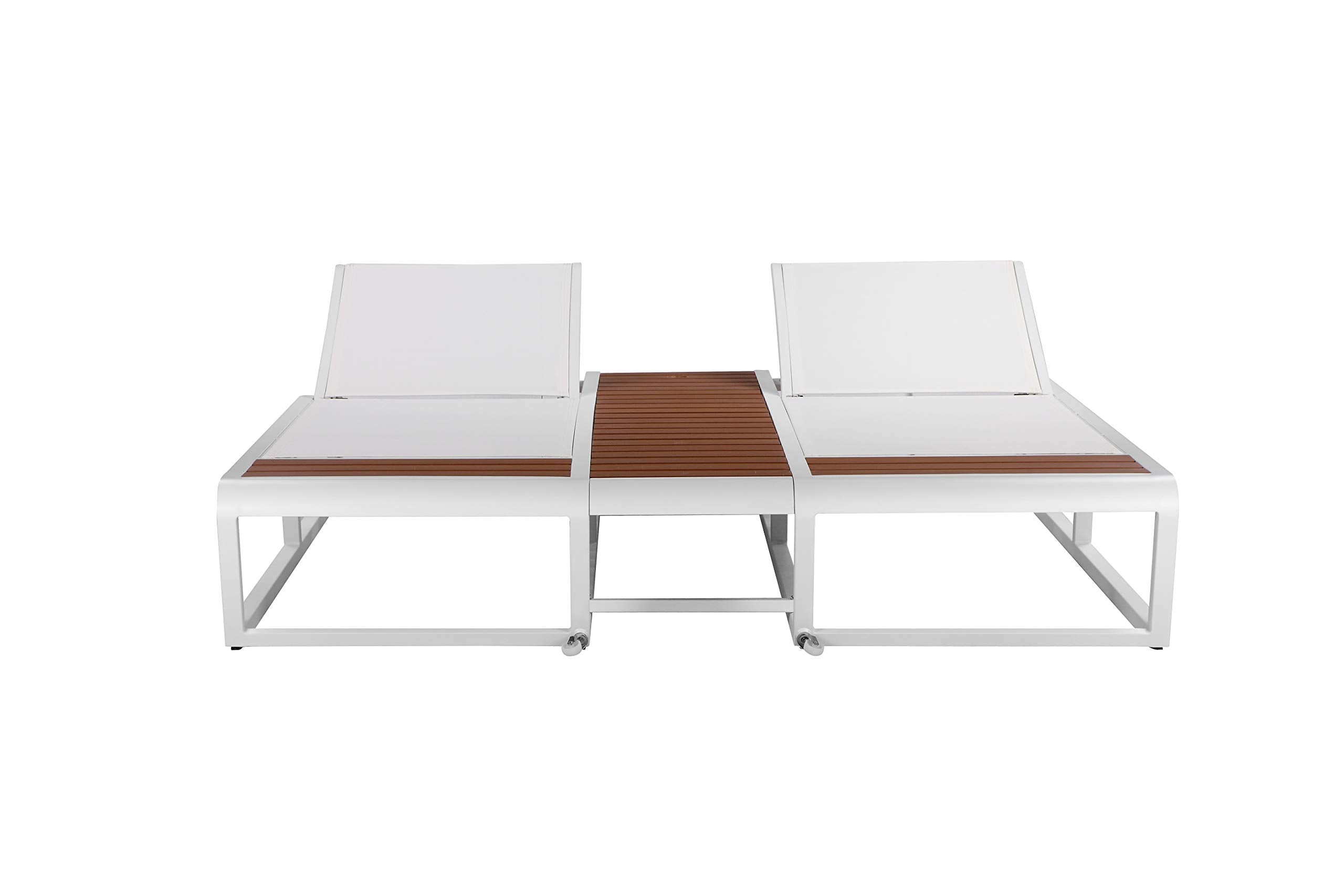 Pangea Home Avra Double Lounger, White