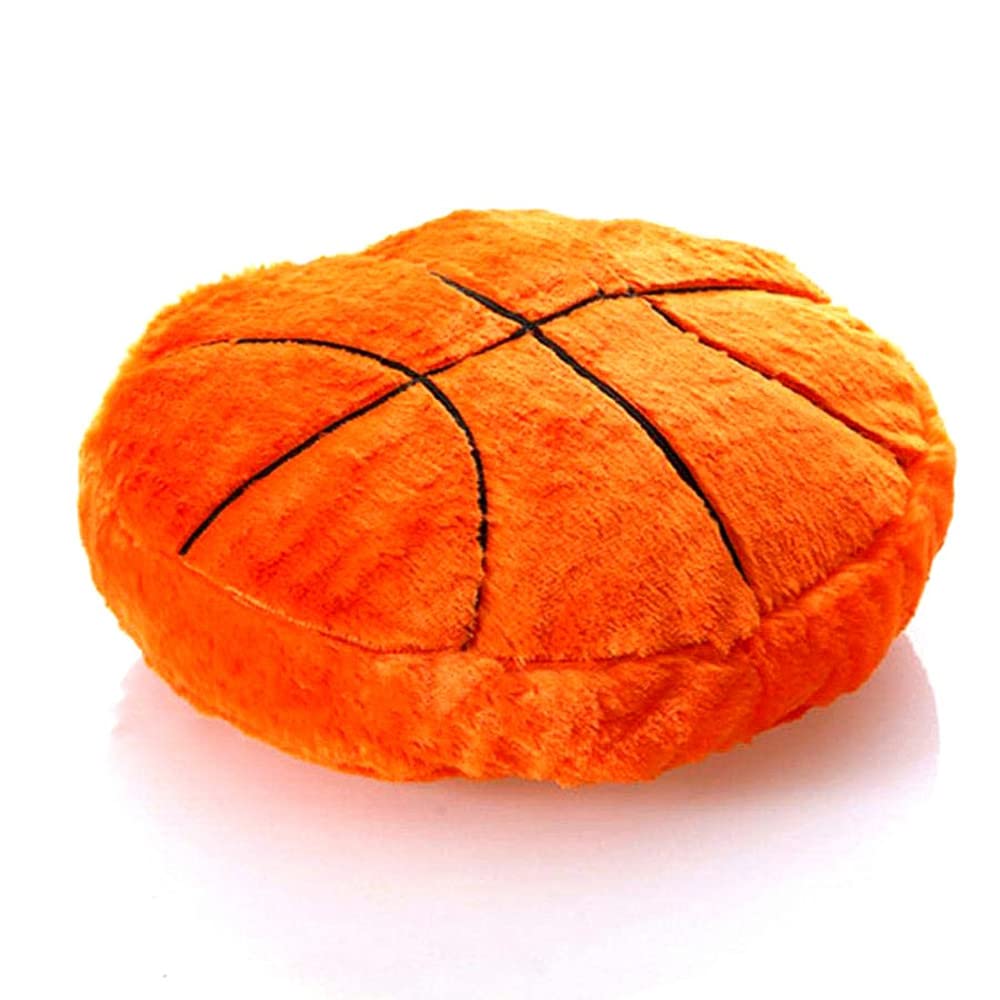 XIYUAN18inch Basketball Sports Pillow Plush Stuffed Sports Balls Toys Fluffy Durable Throw Pillow Cushion Sofa Room Decoratio So