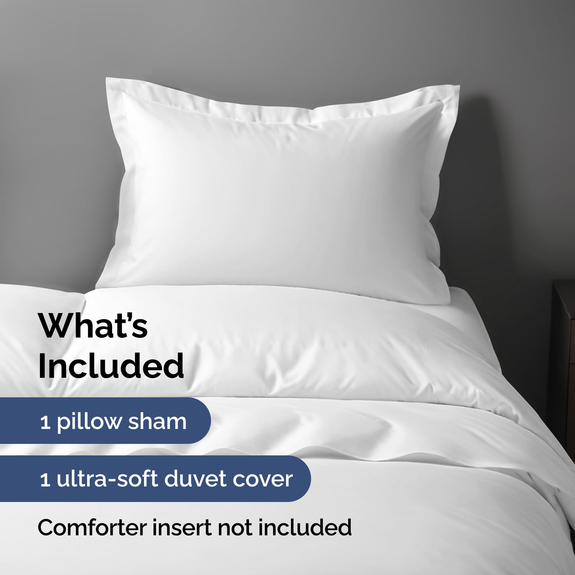 Duvet Cover Twin/Twin Xl Size Set - Extra Soft Twin/Twin Xl Size Duvet Cover 68 X 90 With 1 Pillow Shams - Hotel Luxury And Fade Free With Zipper Closures & Ties - Breathable Bedding Set (Off White)