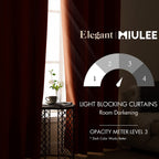 Miulee Blackout Curtains For Fall Bedroom Living Room Thermal Insulated Room Darkening Grommet Top Solid Light Blocking Drapery Set Of 2 Window Panels 52 X 90 Inches Orange