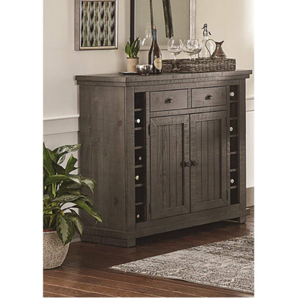 Progressive Furniture Willow Server, Distressed Dark Gray