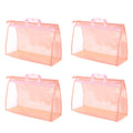PATIKIL Handbag Dust Bags, 4 Pack Clear Purse Storage Organizer XL Size PVC Dustproof Handbag Cover Transparent Purse Protector 