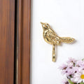 5 Gold Cast Iron Bird Wall Hook