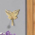 5 Gold Cast Iron Butterfly Wall Hook
