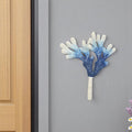 5 Blue And White Cast Iron Coral Wall Hook