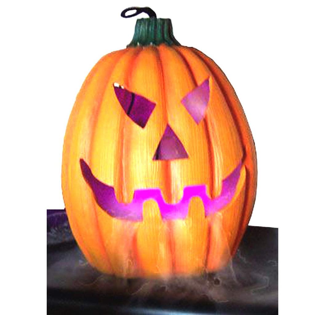 Akeydeco Halloween Party Mist Maker,Ultrasonic Water Pond Fountain Fogger 9 Led Red Yellow And Blue Light Flashes Aluminum Atomi