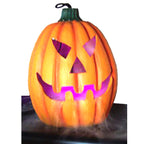 Akeydeco Halloween Party Mist Maker,Ultrasonic Water Pond Fountain Fogger 9 Led Red Yellow And Blue Light Flashes Aluminum Atomi