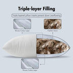 Miulee 30X30 Pillow Inserts, Pack Of 2 Down Feather Throw Pillow Inserts, Decorative Fluffy Throw Pillows Cotton Fabric For Living Room Sofa Bed