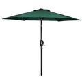 Simple Deluxe 7.5Ft Patio Umbrella Outdoor Table Market Yard Umbrella With Push Button Tilt/Crank, 6 Sturdy Ribs For Garden, Deck, Backyard, Pool, Green