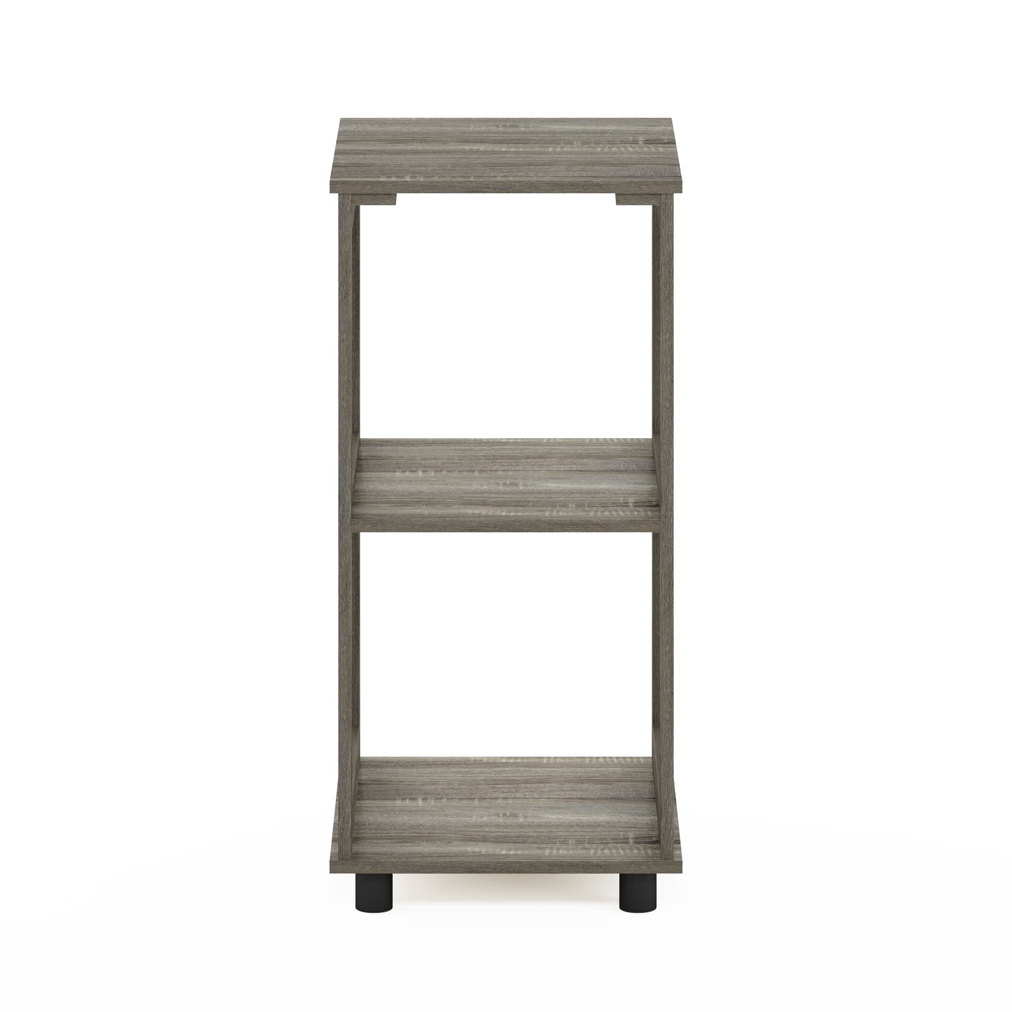 Furinno Romain 2-Tier Tall End Table, French Oak